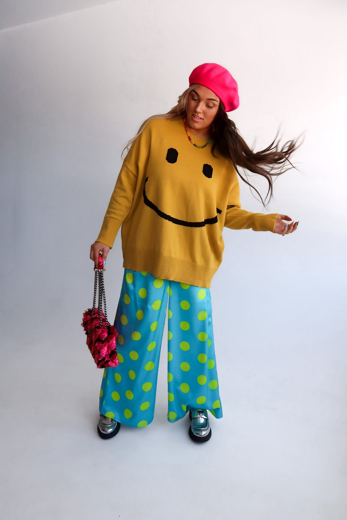 Big Mood Yellow Oversized Boxy Sweater