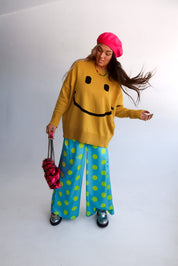 Big Mood Yellow Oversized Boxy Sweater