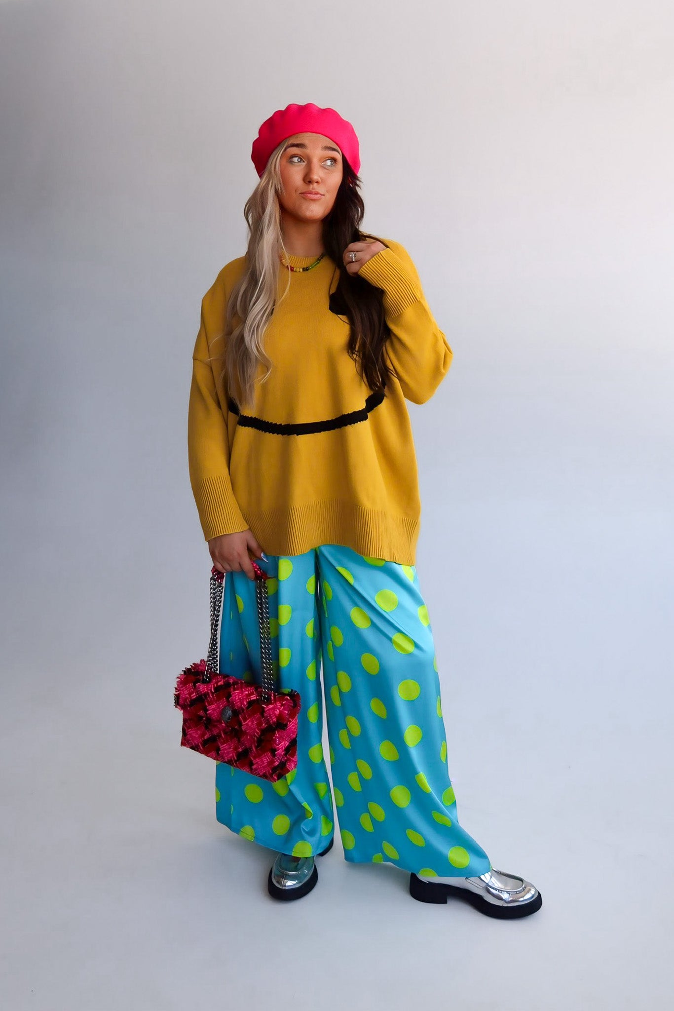 Big Mood Yellow Oversized Boxy Sweater