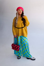 Big Mood Yellow Oversized Boxy Sweater