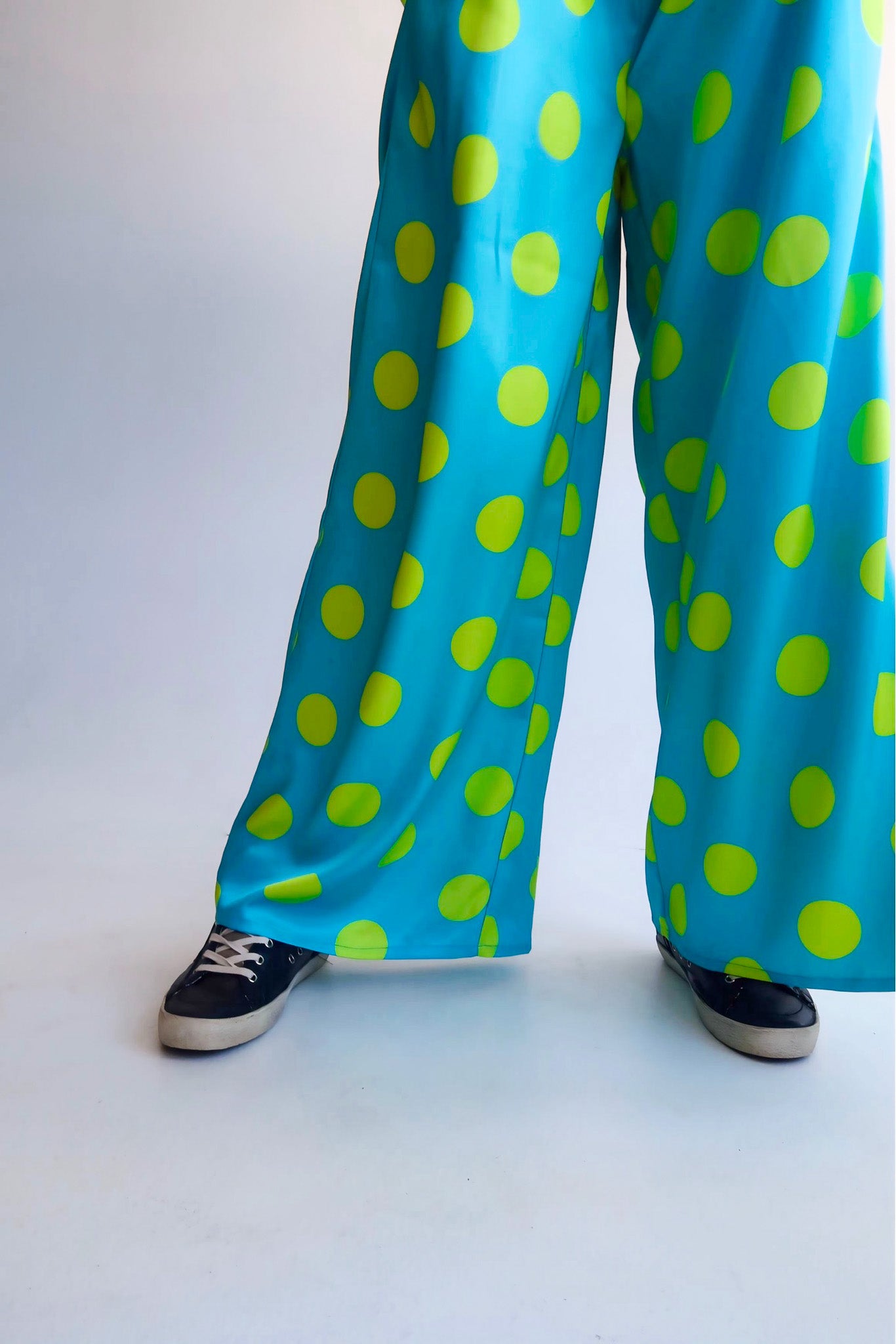 Spotlight Wide-Leg Satin Trousers