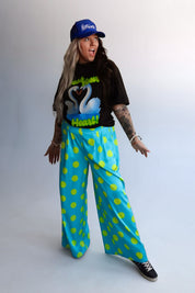 Spotlight Wide-Leg Satin Trousers