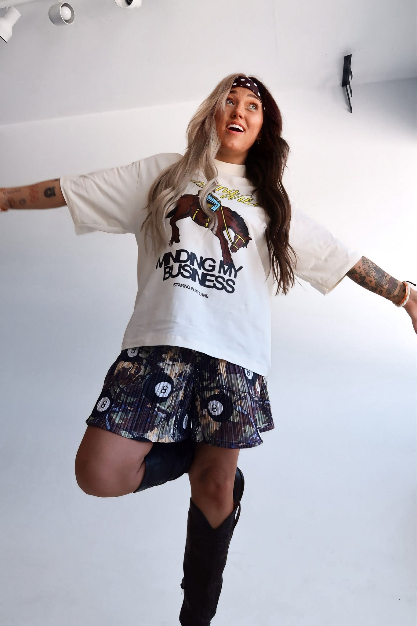 Lucky Shot Plissé Shorts