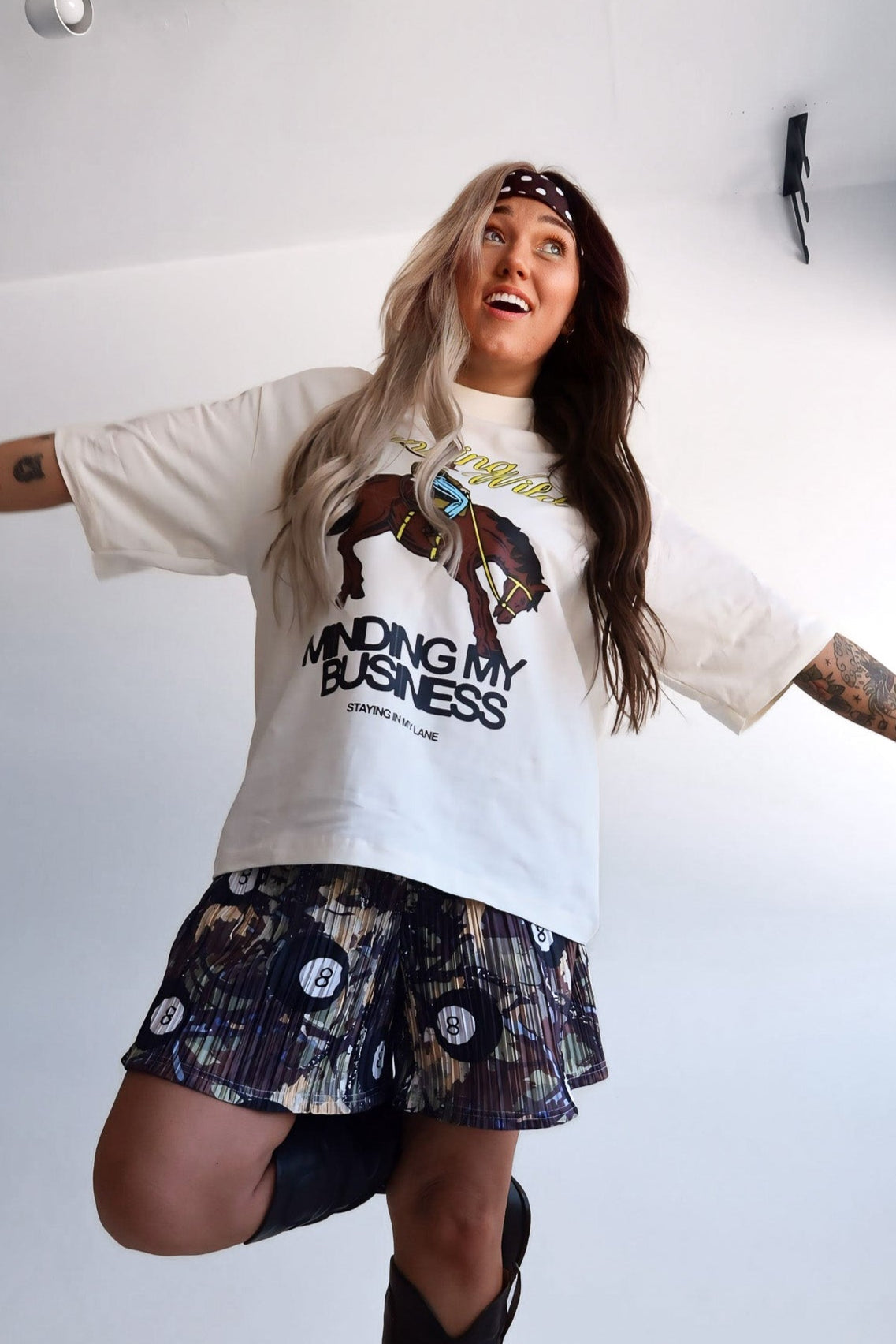 Limited Release! Running Wild Premium Off-White Graphic Tee