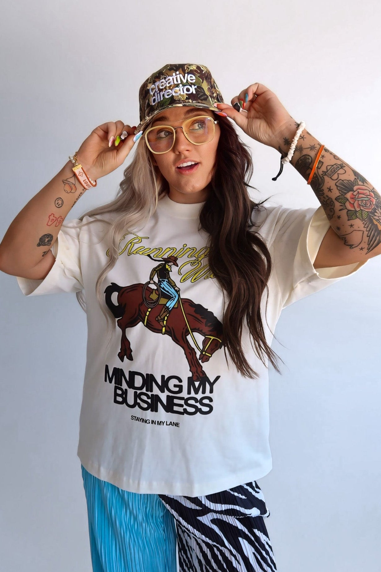 Limited Release! Running Wild Premium Off-White Graphic Tee
