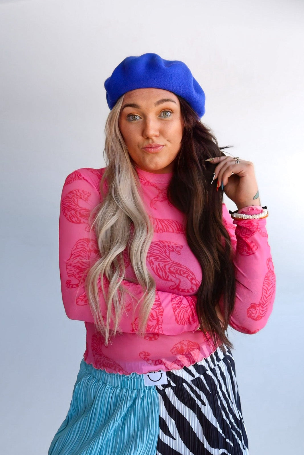 Pink Feral Mesh Top