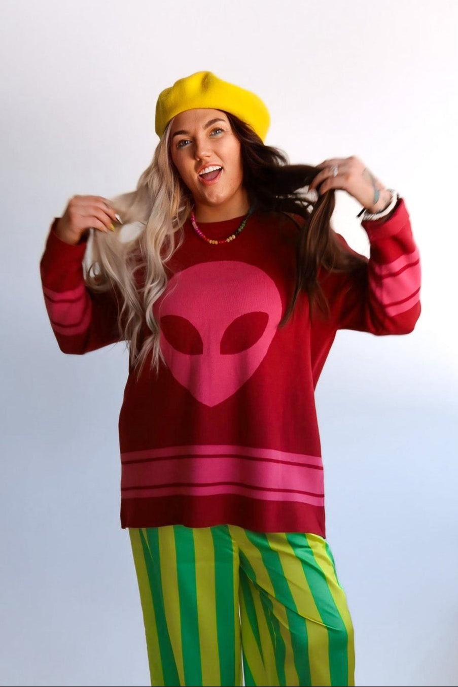 Cosmic Knit Jersey Sweater