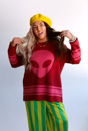 Cosmic Knit Jersey Sweater