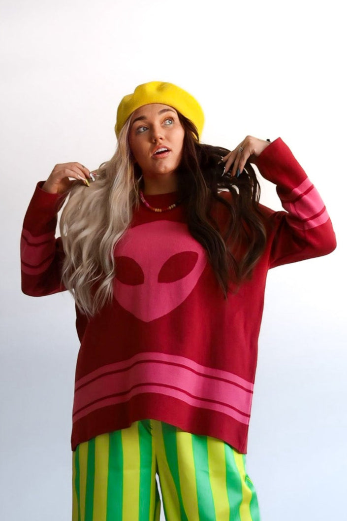 Cosmic Knit Jersey Sweater