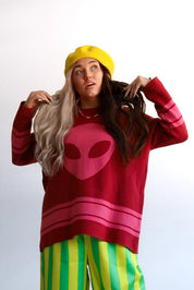 Cosmic Knit Jersey Sweater