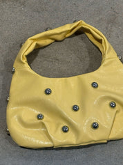 Studded Leather Shoulder Bag
