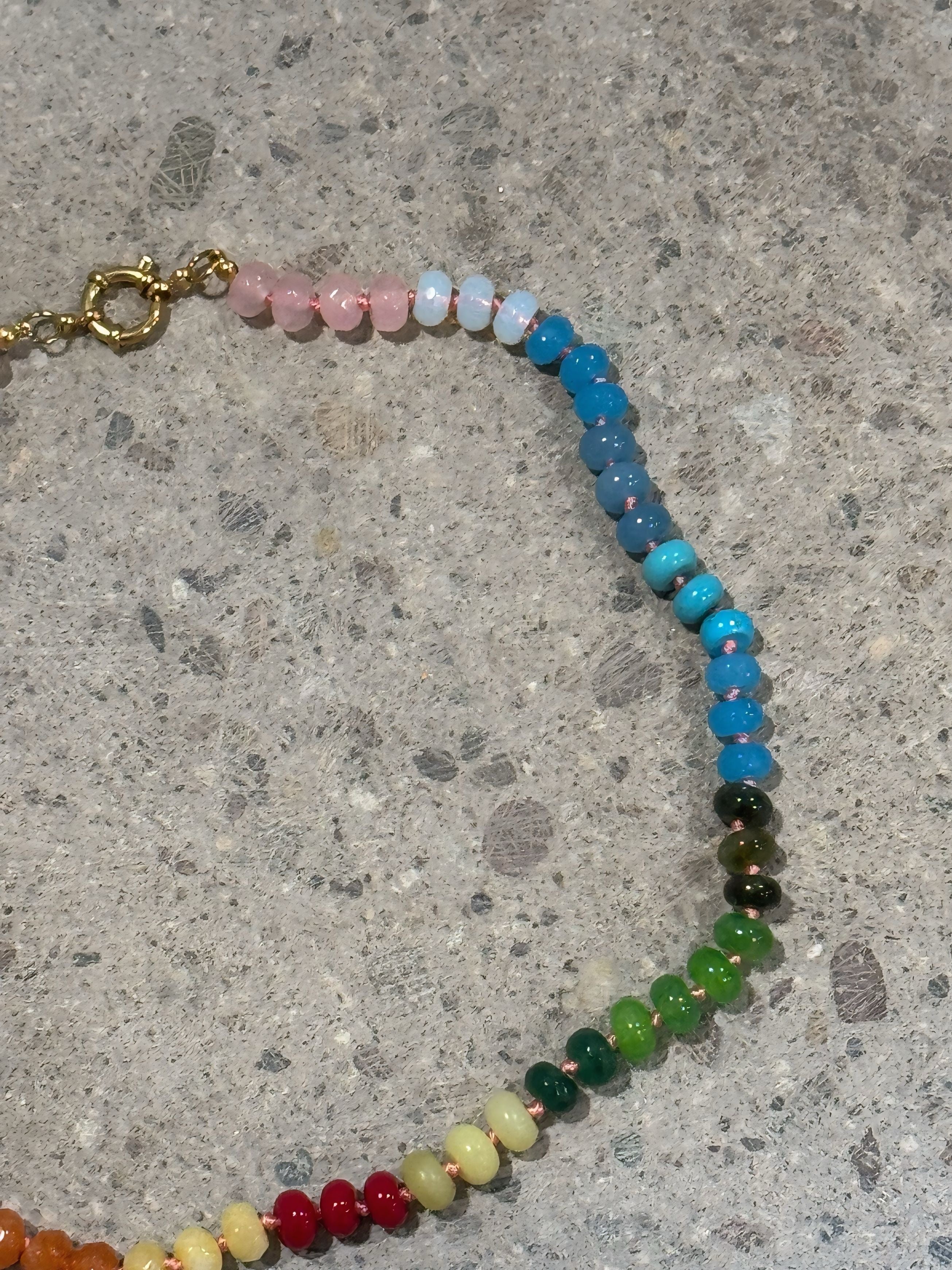 Rainbow Beaded Necklace