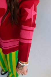 Cosmic Knit Jersey Sweater