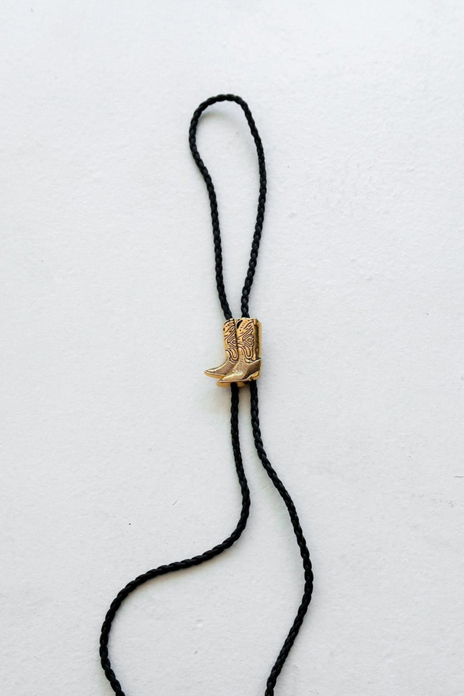 Cowboy Boot Bolo in Gold