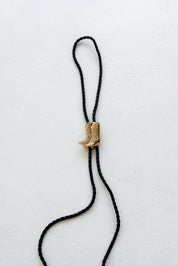 Cowboy Boot Bolo in Gold