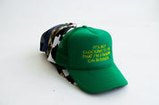 It's Not Clocking Embroidered Green Trucker Hat