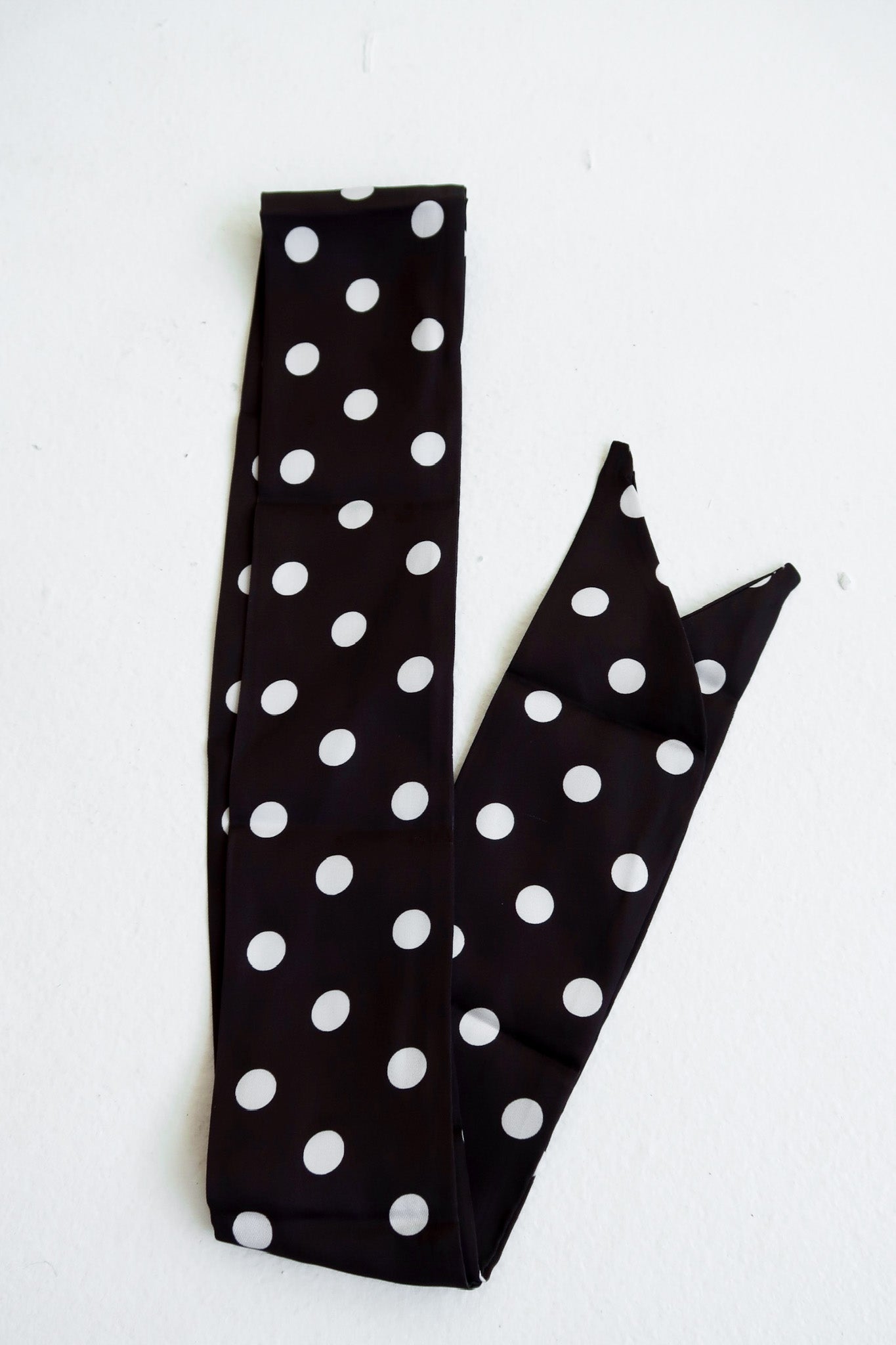 Black Polka Dot Twilly Scarf