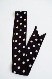Black Polka Dot Twilly Scarf