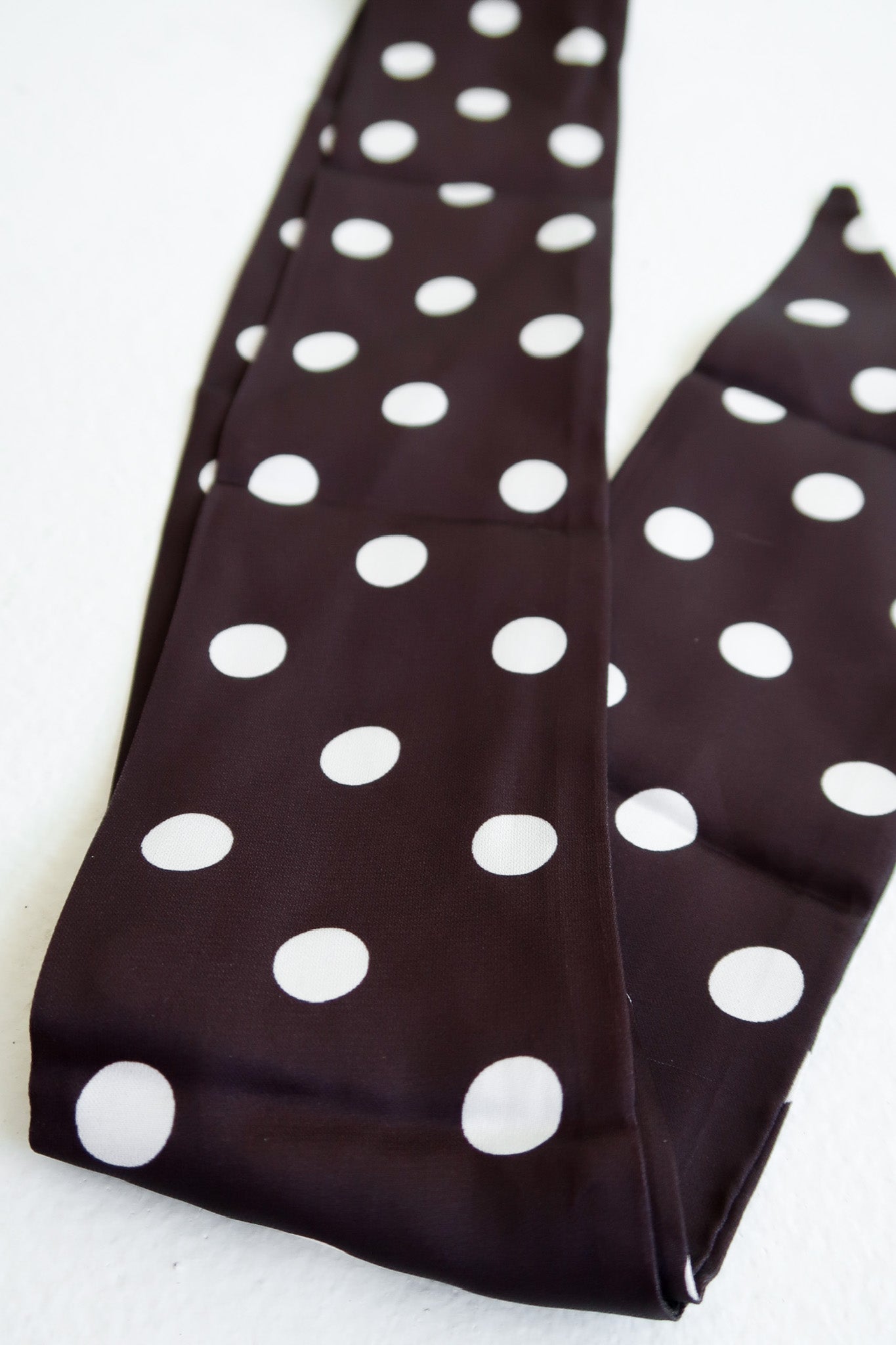 Black Polka Dot Twilly Scarf