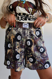 Lucky Shot Plissé Shorts