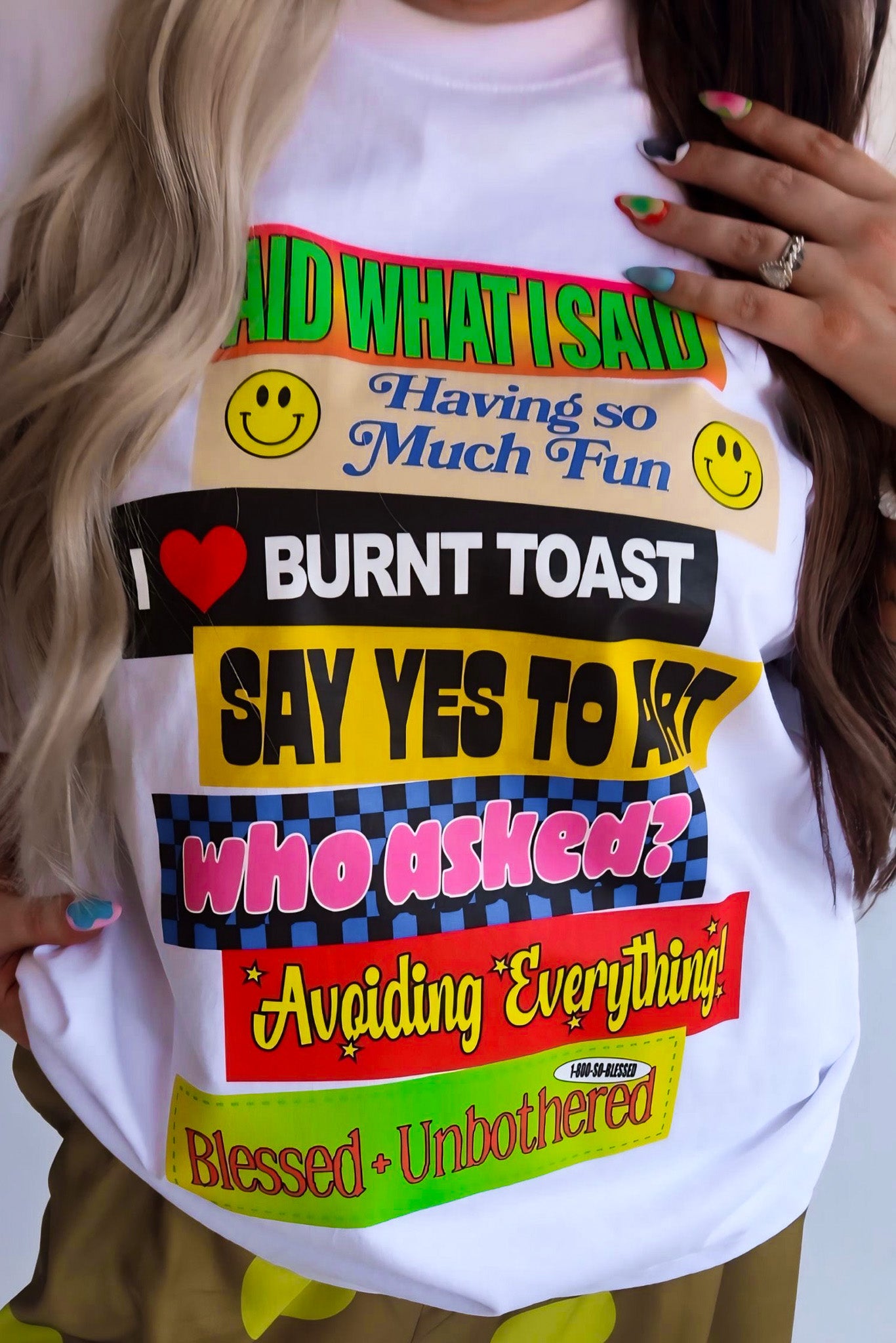 Limited Release! Bumper Sticker Premium White Graphic Tee