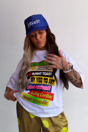 Limited Release! Bumper Sticker Premium White Graphic Tee
