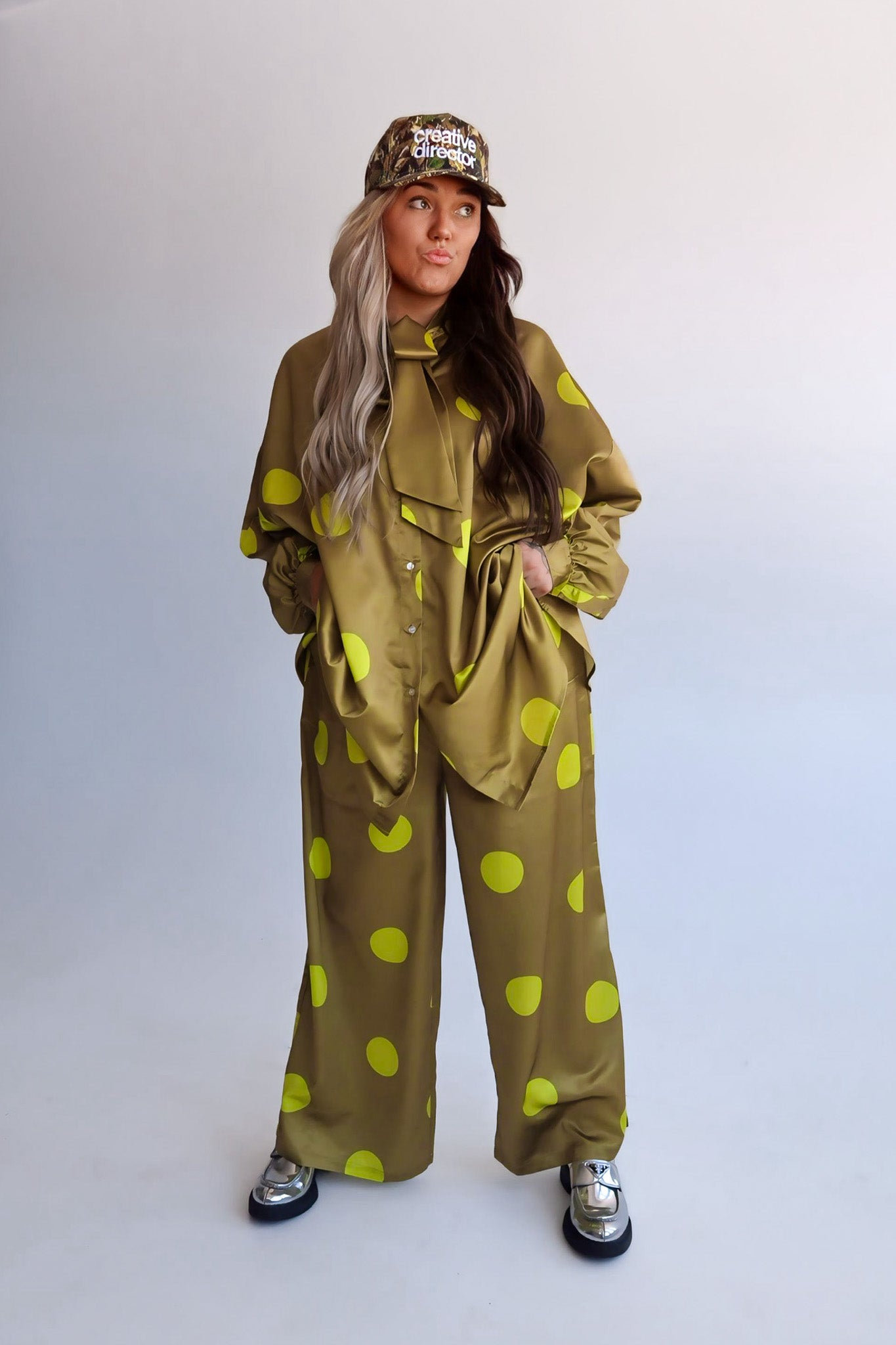 Spot On Satin Bow Set