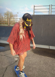 Paint the Town Red Biker Short Set  **RESTOCKED**