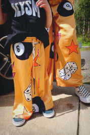 She's So Lucky Satin Trousers - Kid Ave **RESTOCKED**
