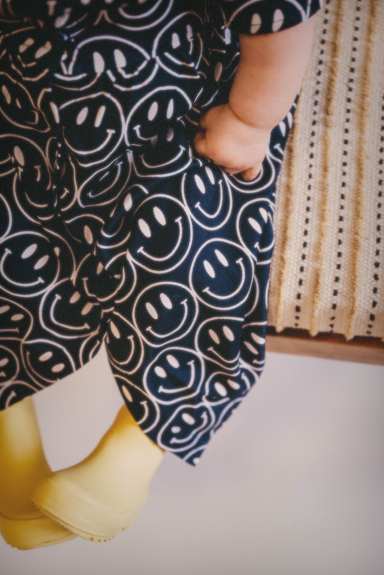 Main Character Smiley Satin Dress - Kid Ave