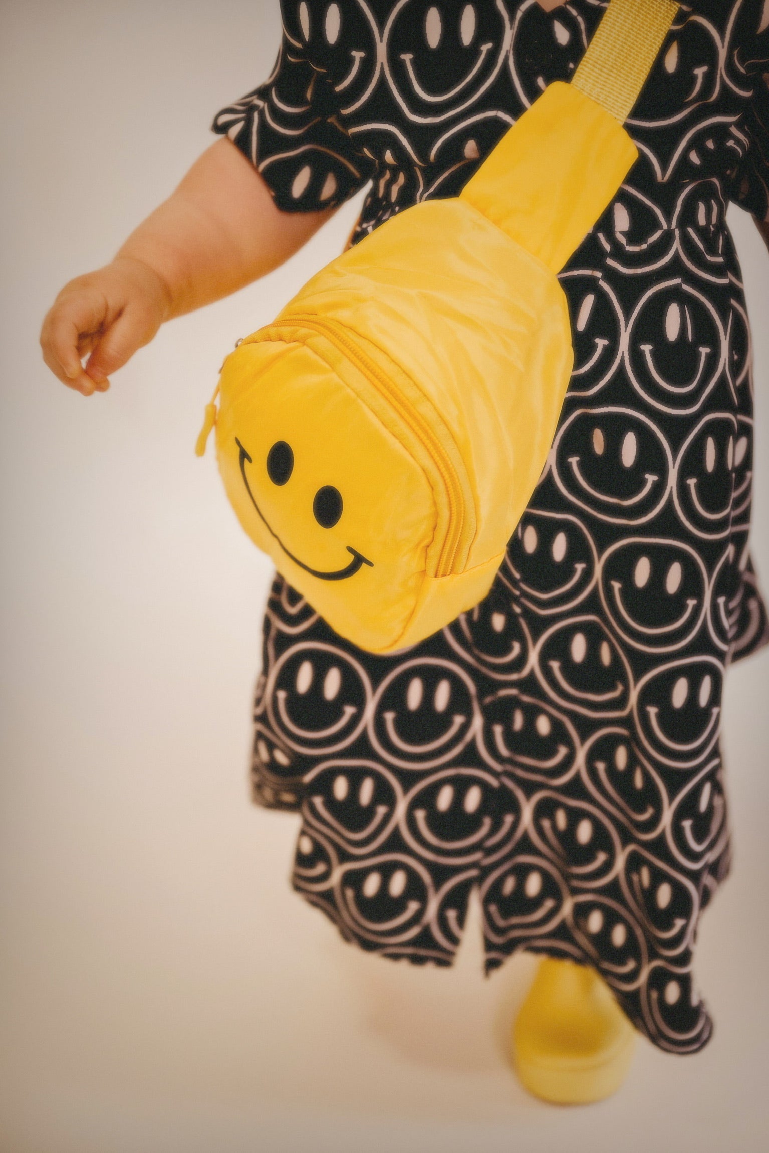 Main Character Smiley Satin Dress - Kid Ave
