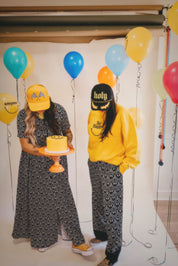 Main Character Smiley Wide-Leg Satin Trouser  **RESTOCKED**