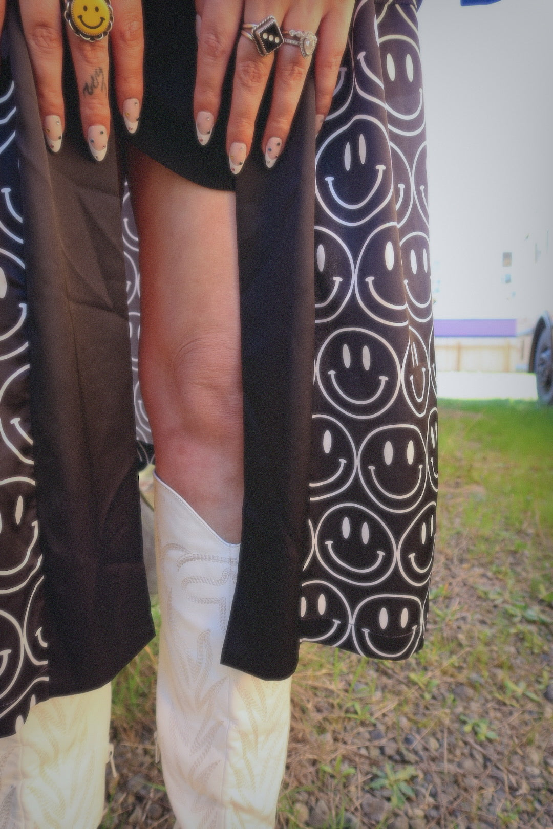 Main Character Smiley Kimono