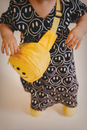 Main Character Smiley Satin Dress - Kid Ave