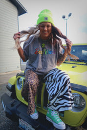 Half & Half Cropped Pants - ANIMAL STYLE **RESTOCKED**