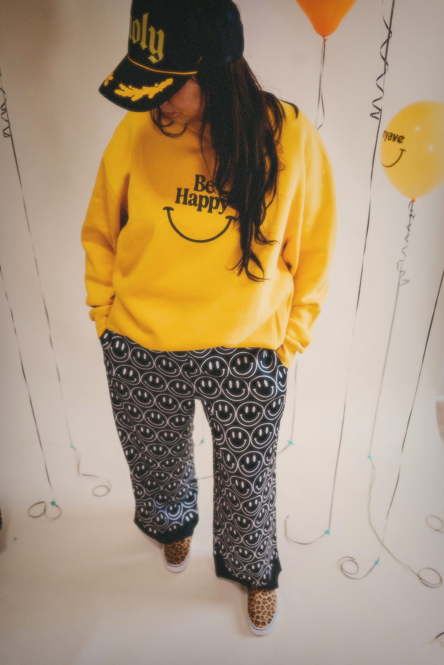Main Character Smiley Wide-Leg Satin Trouser  **RESTOCKED**