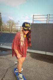 Paint the Town Red Biker Short Set  **RESTOCKED**
