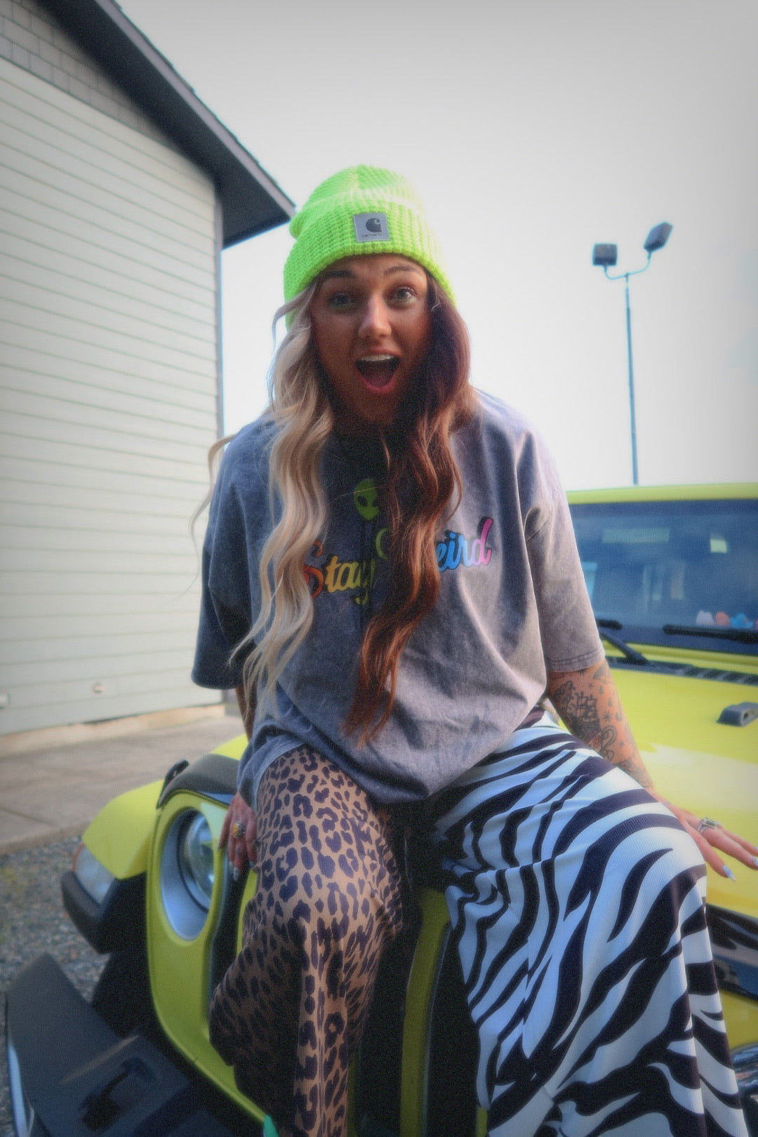 Half & Half Cropped Pants - ANIMAL STYLE **RESTOCKED**