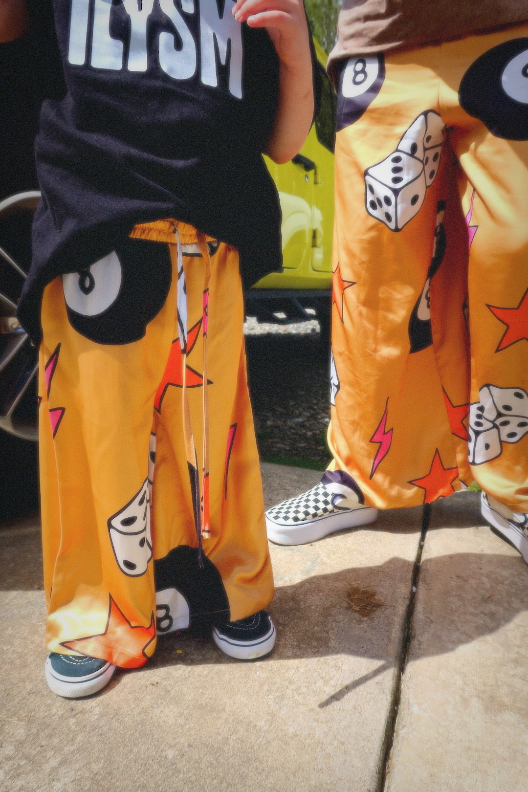She's So Lucky Satin Trousers - Kid Ave **RESTOCKED**