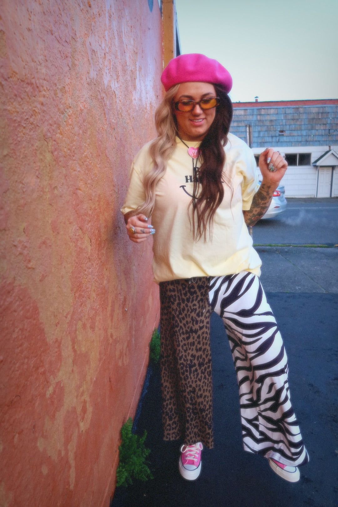 Half & Half Cropped Pants - ANIMAL STYLE **RESTOCKED**