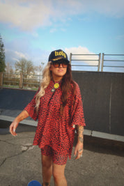 Paint the Town Red Biker Short Set  **RESTOCKED**