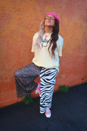 Half & Half Cropped Pants - ANIMAL STYLE **RESTOCKED**