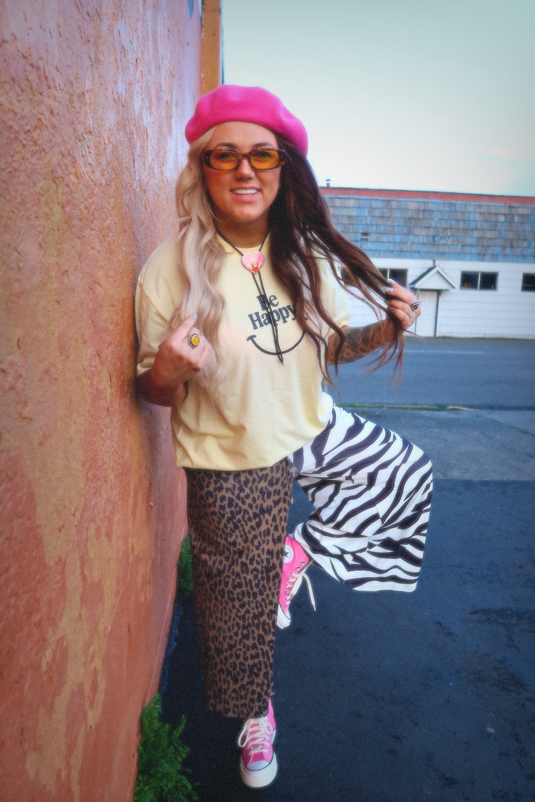Half & Half Cropped Pants - ANIMAL STYLE **RESTOCKED**